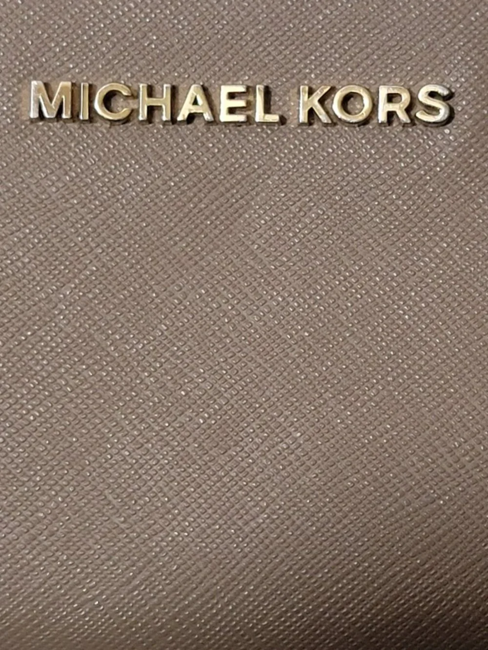 Michael Kors Jet Set Travel Large Flat Phone Case Wristlet Wallet Dark Dune